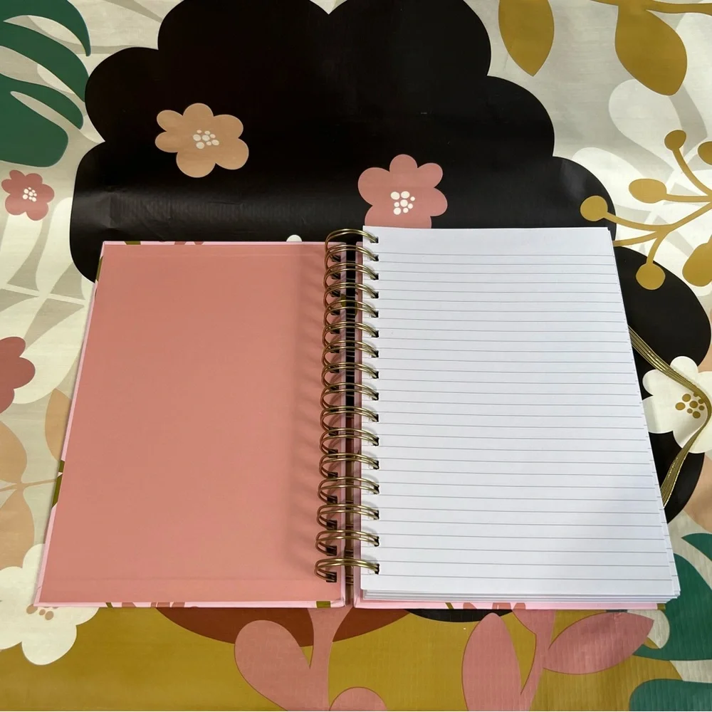 Daisy Flower Child Lined Spiral Hardcover Journal Floral Hippie 70’s Notebook